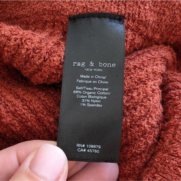 NWT Rag & Bone Sunny Rib Knit Bike Shorts in Paprika, Size S - Picture 5 of 8